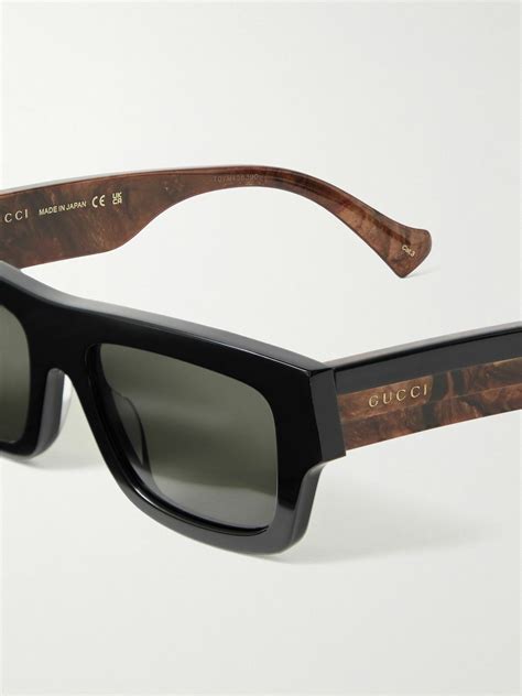 gucci eyewear rectangle-frame sunglasses|Gucci square sunglasses unisex.